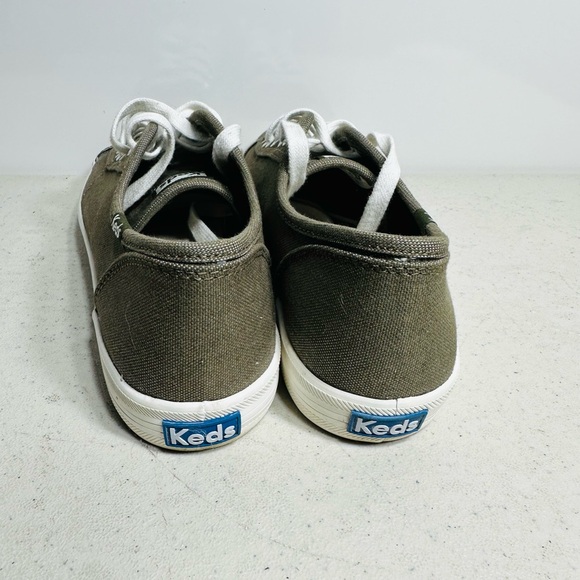 Keds Taupe Canvas Sneakers with White Accents size 7,5 - Picture 5 of 8